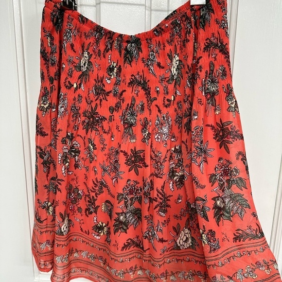 Max Studio Lined Midi Skirt Size Small Eclectic Grandpa  Boho Hippie - Picture 6 of 9